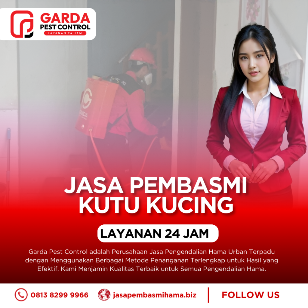 Jasa Pembasmi Kutu Kucing di Bandung Profesional Bergaransi Hingga Tuntas