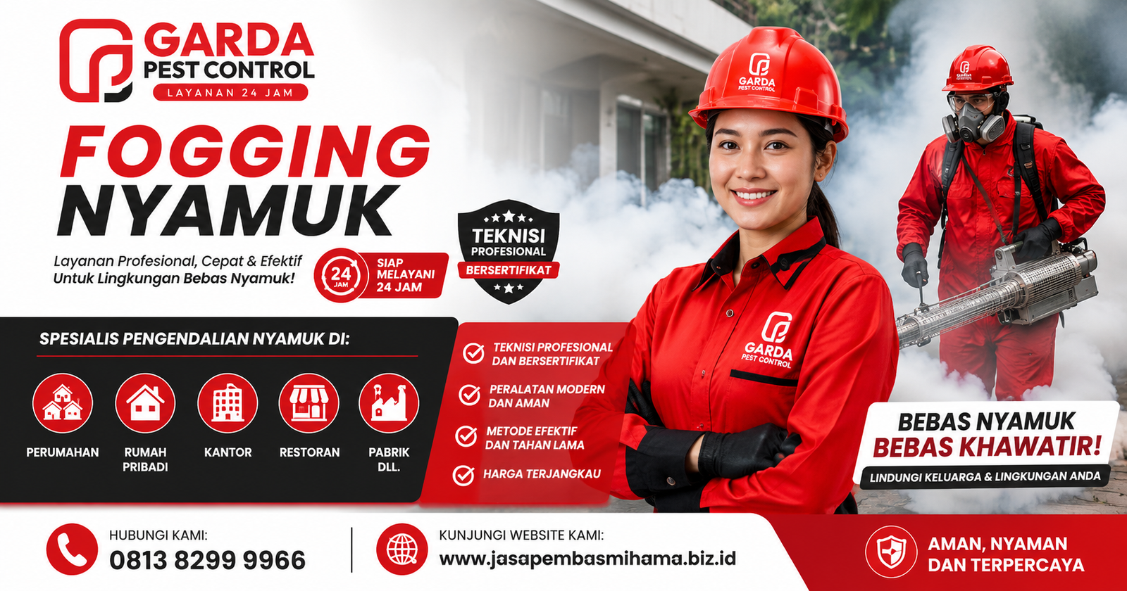 Jasa Fogging Nyamuk Pest Control Standby Layanan 24 Jam