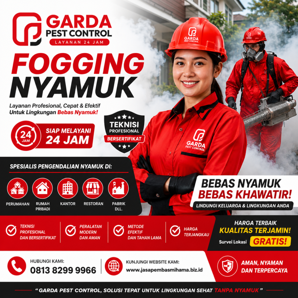 Jasa Fogging Nyamuk Tangerang Pest Control Standby 24 Jam