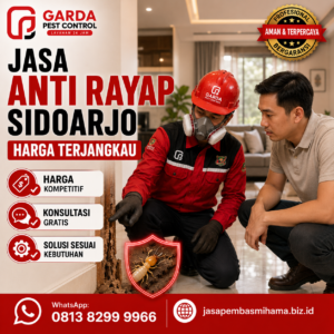 Jasa Anti Rayap untuk Pabrik dan Gudang Sidoarjo