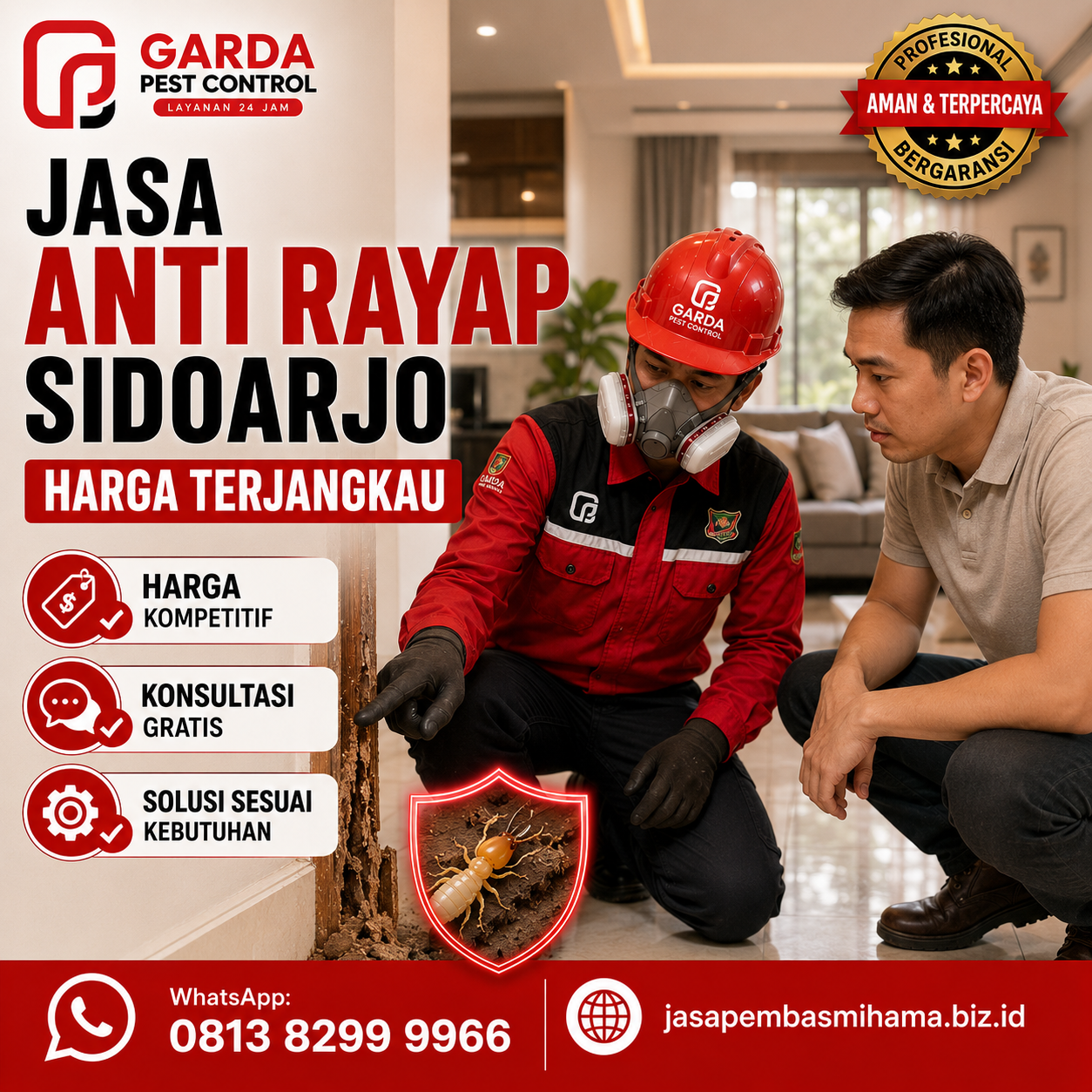 Jasa Pembasmi Rayap Pabrik dan Gudang Sidoarjo: Proteksi Struktur Industri