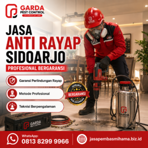 Jasa Anti Rayap Pabrik dan Bangunan Komersial Sidoarjo Bergaransi Resmi