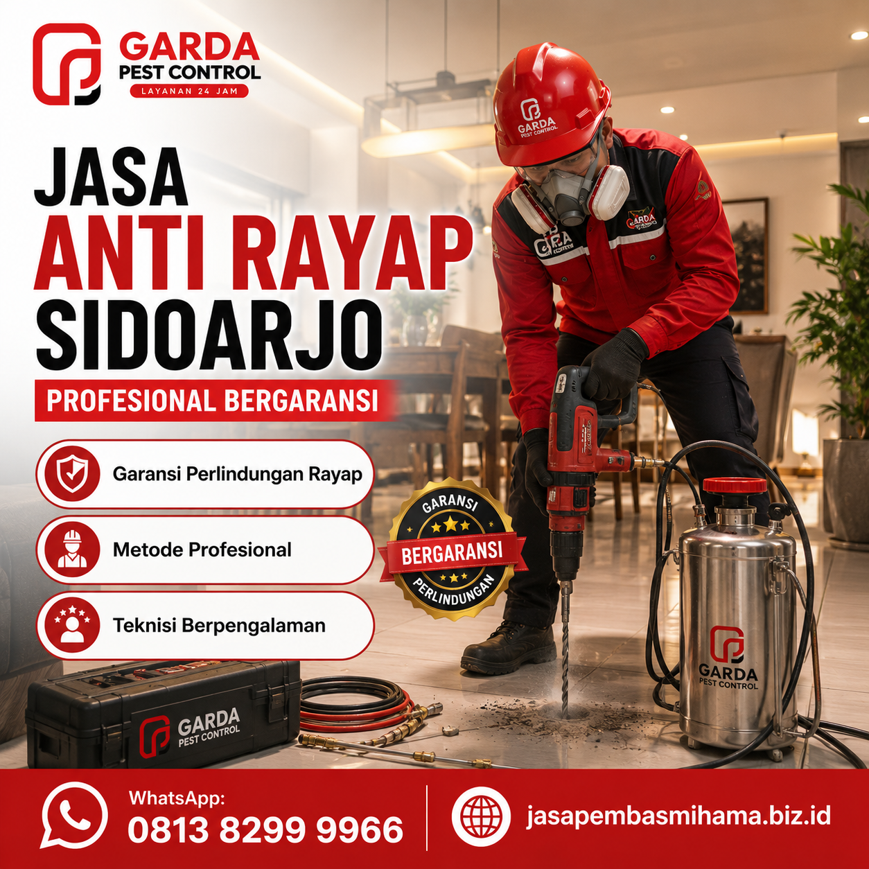 Jasa Anti Rayap per Meter di Sidoarjo Sidoarjo dan Metode Penanganannya