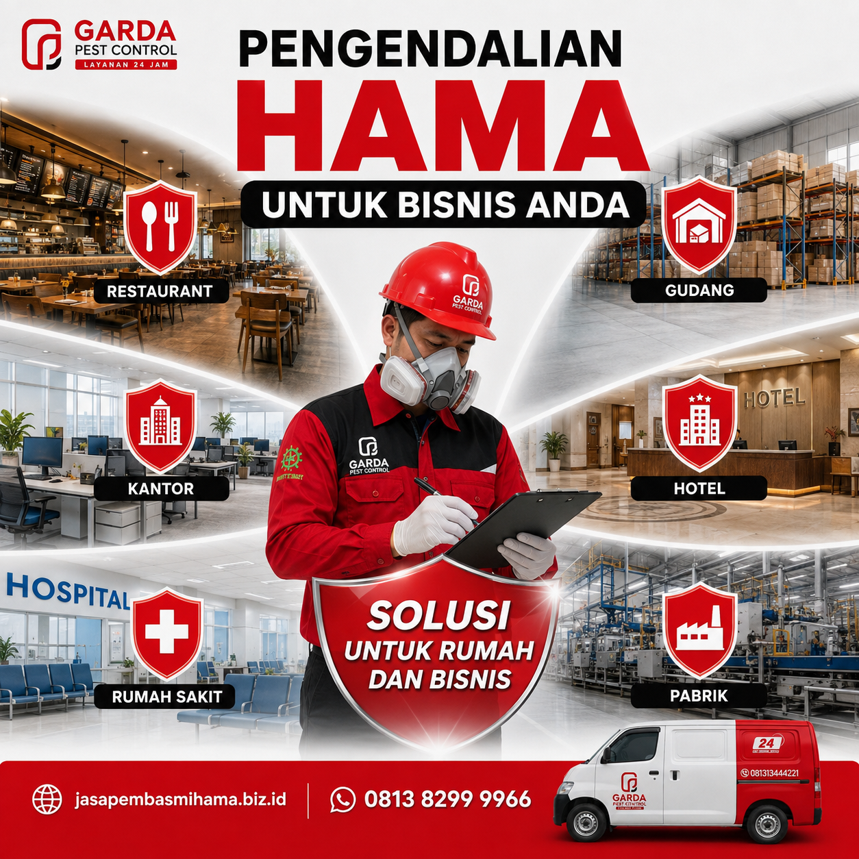 Jasa Pembasmi Hama Pabrik dan Restoran Sidoarjo Bergaransi dan Profesional